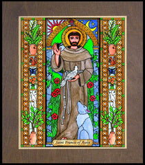 Wood Plaque Premium - St. Francis of Assisi by B. Nippert