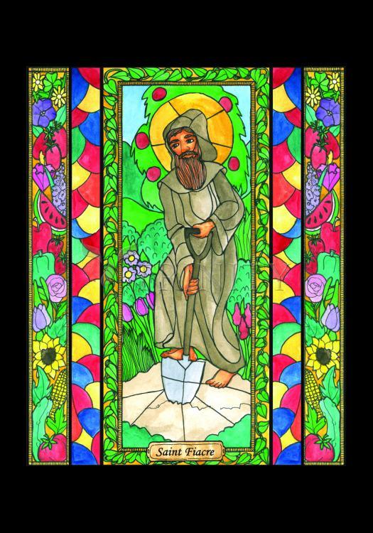 St. Fiacre - Holy Card