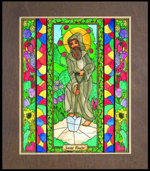 Wood Plaque Premium - St. Fiacre by B. Nippert