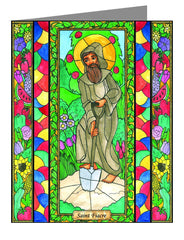 Custom Text Note Card - St. Fiacre by B. Nippert