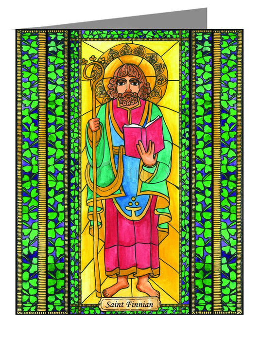 St. Finnian - Note Card Custom Text