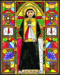 Wood Plaque - St. Faustina by B. Nippert