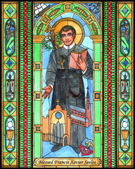 Wood Plaque - Bl. Francis Xavier Seelos by B. Nippert