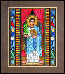 Wood Plaque Premium - St. Genesius by B. Nippert