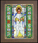 Wood Plaque Premium - St. Gabriel Archangel by B. Nippert