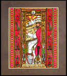 Wood Plaque Premium - St. Gregory the Great by B. Nippert