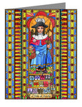 Custom Text Note Card - Holy Child of Atocha by B. Nippert