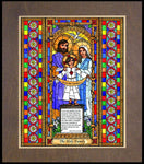 Wood Plaque Premium - Holy Family by B. Nippert