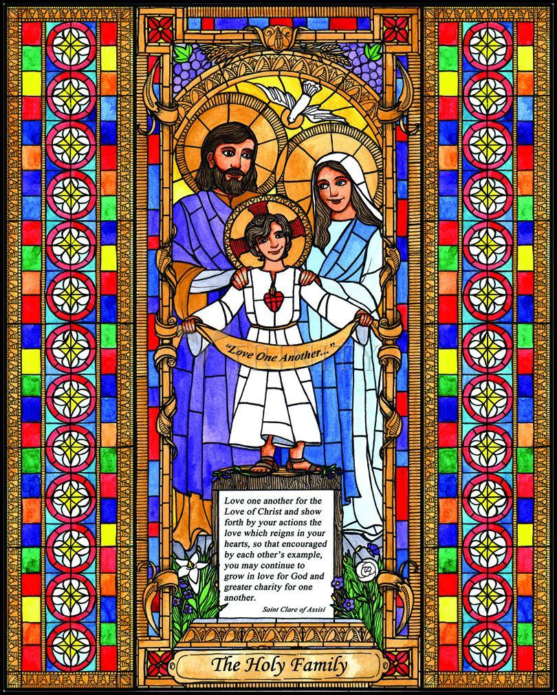 Holy Family - Wood Plaque