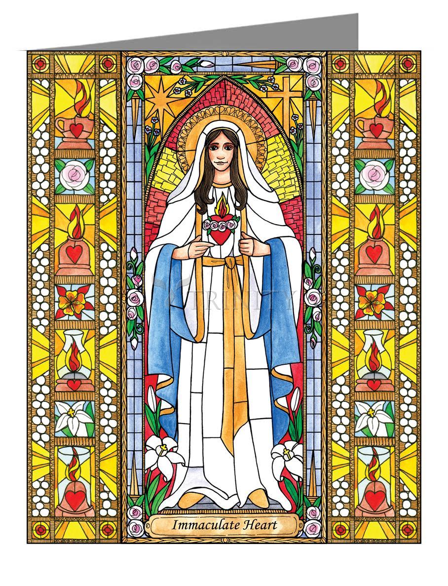 Immaculate Heart of Mary - Note Card Custom Text by Brenda Nippert - Trinity Stores