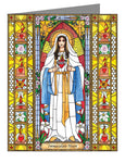 Custom Text Note Card - Immaculate Heart of Mary by B. Nippert