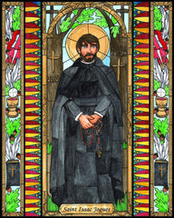 Wood Plaque - St. Isaac Jogues by B. Nippert