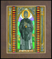 Wood Plaque Premium - St. Josephine Bakhita by B. Nippert