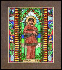 Wood Plaque Premium - St. John LaLande by B. Nippert