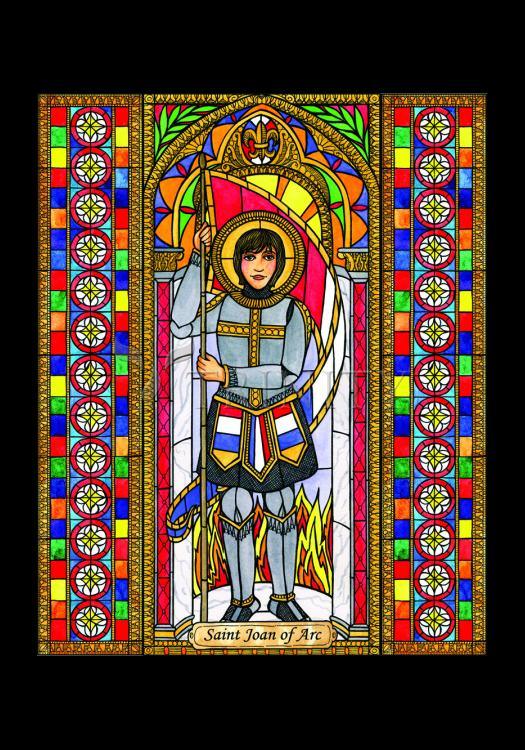 St. Joan of Arc - Holy Card by Brenda Nippert - Trinity Stores