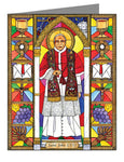 Custom Text Note Card - St. John XXIII by B. Nippert