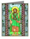 Custom Text Note Card - St. Kevin by B. Nippert