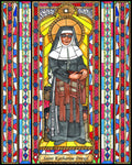 Wood Plaque - St. Katharine Drexel by B. Nippert
