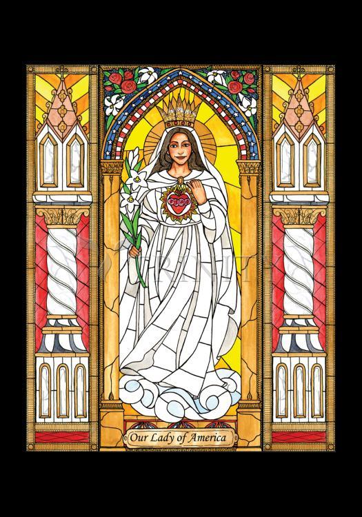 Our Lady of America - Holy Card