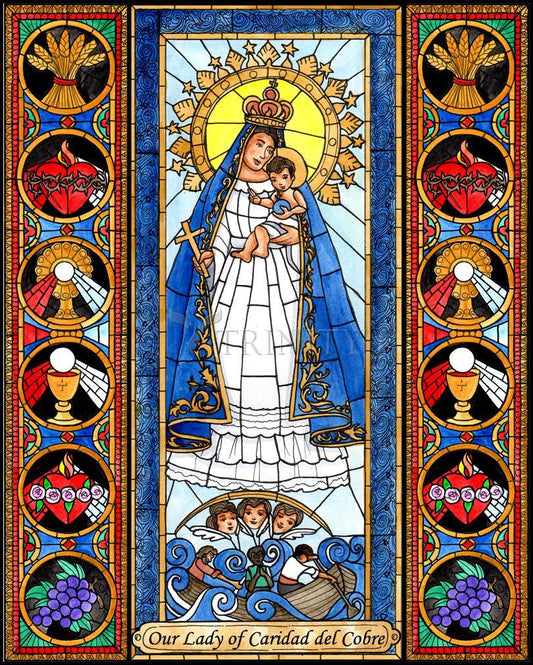Our Lady of Caridad del Cobre - Wood Plaque by Brenda Nippert - Trinity Stores