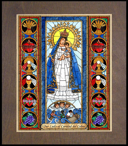 Our Lady of Caridad del Cobre - Wood Plaque Premium