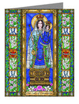 Custom Text Note Card - Our Lady of Consolation by B. Nippert