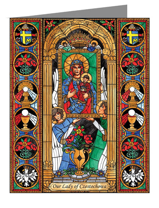 Our Lady of Czestochowa - Note Card Custom Text