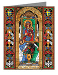 Custom Text Note Card - Our Lady of Czestochowa by B. Nippert
