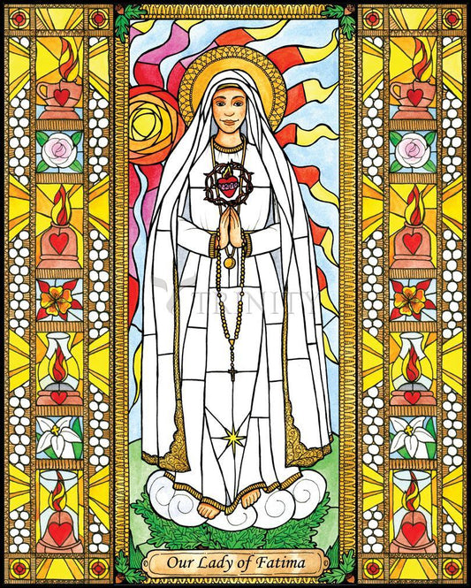 Our Lady of Fatima - Wood Plaque