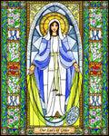 Wood Plaque - Our Lady of Grace by B. Nippert