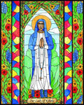 Wood Plaque - Our Lady of Kibeho by B. Nippert