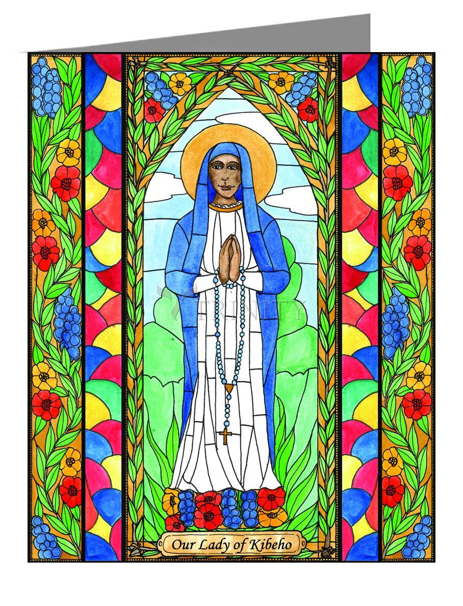 Our Lady of Kibeho - Note Card Custom Text