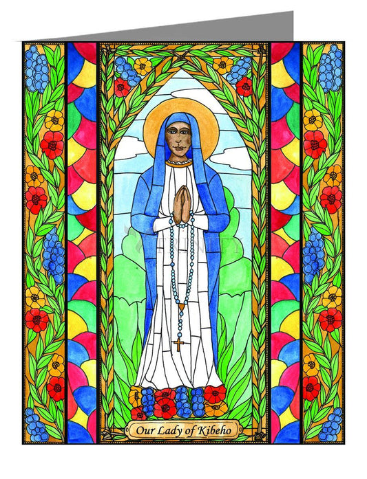 Our Lady of Kibeho - Note Card Custom Text by Brenda Nippert - Trinity Stores