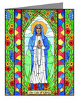 Custom Text Note Card - Our Lady of Kibeho by B. Nippert
