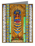 Custom Text Note Card - Our Lady of Loreto by B. Nippert