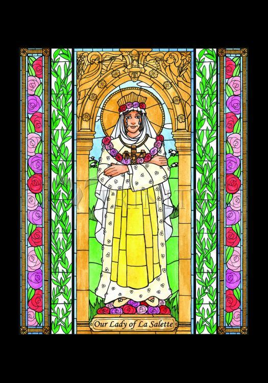 Our Lady of La Salette - Holy Card