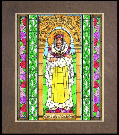 Our Lady of La Salette - Wood Plaque Premium