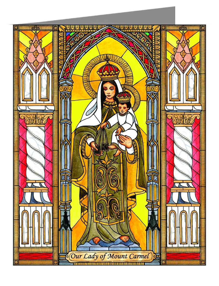 Our Lady of Mt. Carmel - Note Card Custom Text