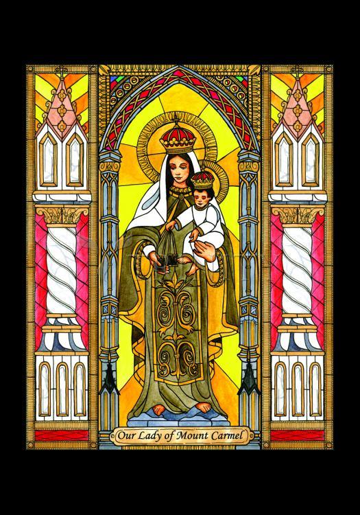 Our Lady of Mt. Carmel - Holy Card