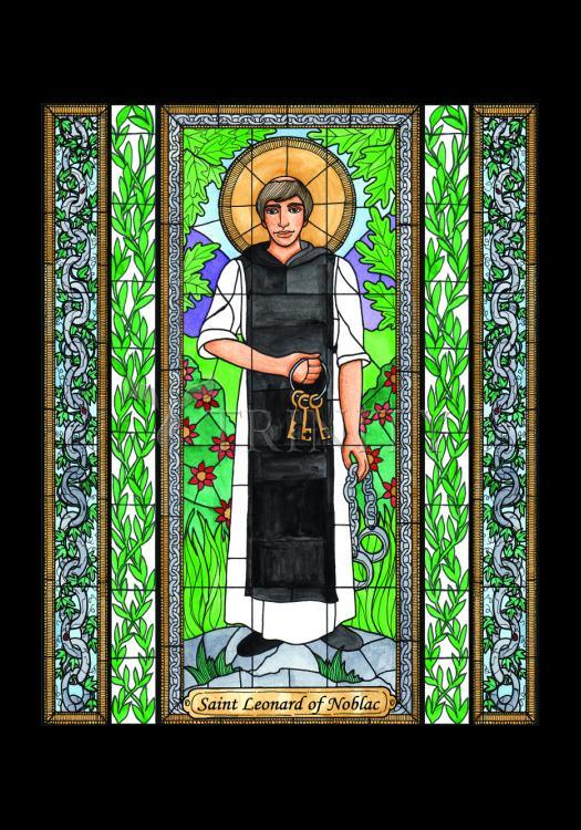 St. Leonard of Noblac - Holy Card