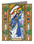 Custom Text Note Card - Our Lady of Peace by B. Nippert
