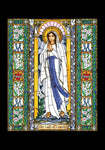 Holy Card - Our Lady of Lourdes by B. Nippert