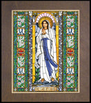 Wood Plaque Premium - Our Lady of Lourdes by B. Nippert