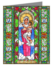 Custom Text Note Card - Our Lady of Schoenstatt by B. Nippert