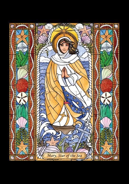 Our Lady Star of the Sea - Holy Card by Brenda Nippert - Trinity Stores