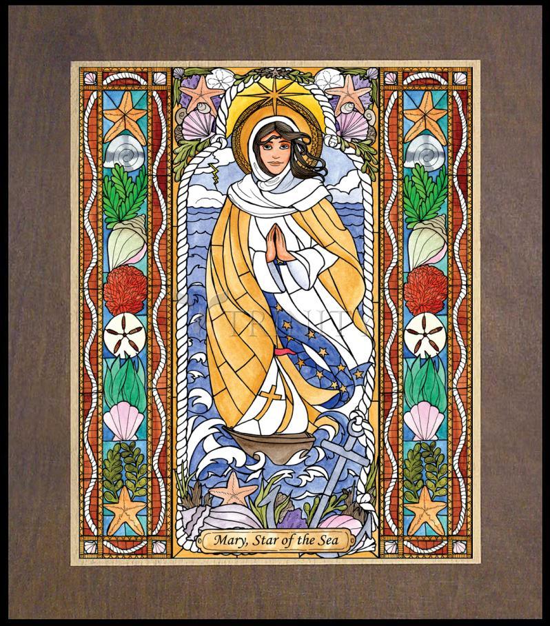 Our Lady Star of the Sea - Wood Plaque Premium