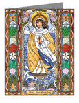 Custom Text Note Card - Our Lady Star of the Sea by B. Nippert