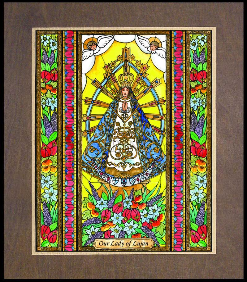 Our Lady of Lujan - Wood Plaque Premium