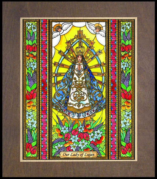 Our Lady of Lujan - Wood Plaque Premium by Brenda Nippert - Trinity Stores