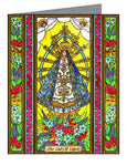 Custom Text Note Card - Our Lady of Lujan by B. Nippert
